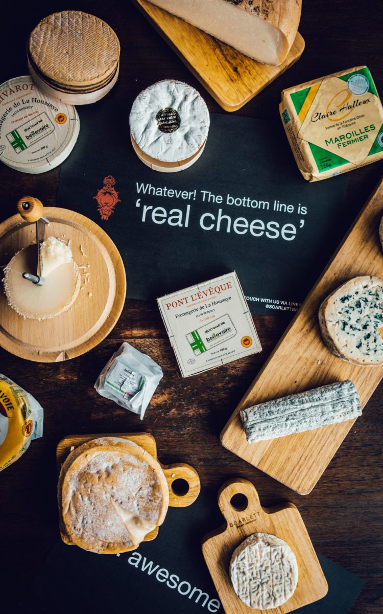 French cheese at Scarlett Bangkok